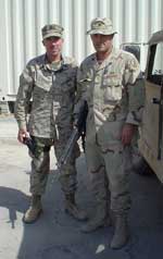 Click for a larger image of Black Hawk members Dennis Ghiselli and Web Wright III.